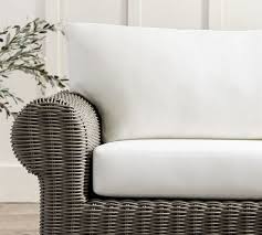 Select patio furniture coverings that block powerful uv rays to keep your furniture looking like new for years. Huntington Roll Arm Sunbrella Outdoor Furniture Cushion Slipcovers Pottery Barn