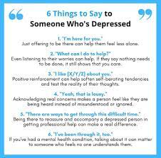 Dr. Lena Pearlman, Lcsw On Twitter: "6 Things To Say To Someone Who's  Depressed... #Mentalhealth #Depression Https://T.co/8Vz8Kcf1Vz" / Twitter