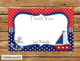 Ahoy It S A Boy Thank You Card Nautical Thank You Card Ahoy It S A Boy Baby Baby Shower Nautical Theme Baby Shower Thank You Cards Vintage Baby Shower Boy