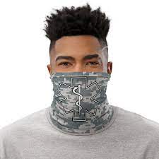 Emt Face Mask Emt Gift Neck Gaiter Face Mask Ems Etsy In 2021 Neck Gaiter Emt Gift Gaiters