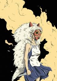 Princess mononoke by zhangxiao89 | cgportfolio: San Fanart Princess Mononoke By Luisoart Ghibli