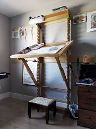 I Made A Desk With Adjustable Height And Angle Art Desk Wall Mounted Desk Fold Down Desk