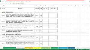 See the video demo that follows for a quick look at using the status bar. Bill Of Quantities Poq Spreadsheet
