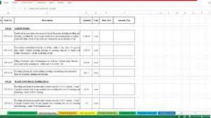 Electricity bill calculator excel template Bill Of Quantities Poq Spreadsheet
