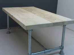 tafel met nieuwe balken 7 5x24cm en steigerbuis 22131518 tafel keukenvloer rustieke eettafel