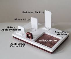Nytstnd Tray 4 White Free Shipping Charging Station Wireless Iphone Xs Xr Ipad Apple Watch 4 Airpods Wood Birthday Apple Accessories Apple Watch Charger Ipad