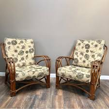 Check spelling or type a new query. Vintage Mid Century Heywood Wakefield Ashcraft Rattan Lounge Chairs A Pair Chairish