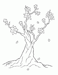 Cherry Blossom Coloring Pages