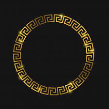 Cornice Greca Rotonda Dorata Per Il Design Logo De Luxo Tatuagens Inspiradas Design Grego