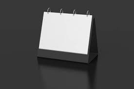 Blank Landscape Tabletop Flip Chart Easel Binder Or Calendar