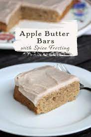 Use Up Some Of That Apple Butter In These Moist Apple Butter Bars With Cinnamon Frosting For A Simple And Apple Butter Apple Recipes Recipe Using Apple Butter