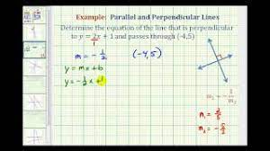 Now the product of slopes of two perpendicular lines is a negative one. Ex 1 Find The Equation Of A Line Perpendicular To A Given Line Passing Through A Given Point Youtube