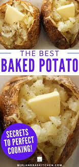 How To Make Baked Potatoes Mirlandra S Kitchen Recipe Best Baked Potato Making Baked Potatoes Recipes