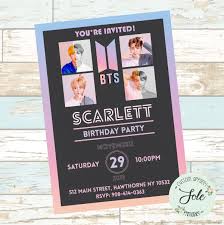 Birthday Card Printable Free Bts Happy Birthday 