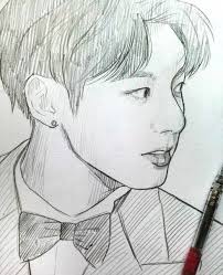 Pin By Eun Hee On Draw Kpop Drawings Bts Drawings Art