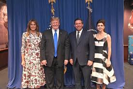He represented florida's 6th congressional district which is south of st. Governor Ron Desantis Joins President Trump In Miami To Address The Crisis In Venezuela