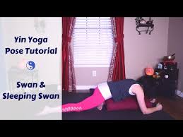 yin yoga pose swan sleeping swan