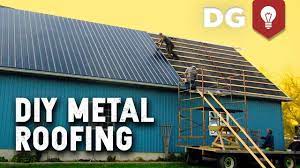 How To Install Diy Metal Roofing House Or Barn Metal Roof Roofing Diy Roofing