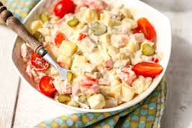 Salade Piemontaise Au Thermomix Recette En 2020 Salade Piemontaise Salade Alimentation