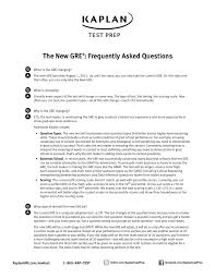 The New Gre Frequently Asked Questions