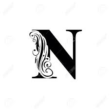 Create a logo with our free alphabet logo maker and 1000's of initial logo designs. Letter N Vintage Black Flower Ornament Initial Letters Alphabet Logo Vector Royalty Free Cliparts Vectors And Stock Illustration Image 149242152