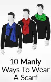 Cross the left side over the right, then bring it behind and through the hole around your neck. 10 Manly Ways To Tie A Scarf Masculine Knots For Men Wearing Scarves