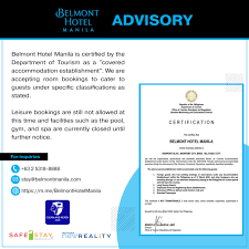 You must fill out this notification form to submit your laboratory's information. Belmont Hotel Manila In Newport City Pasay Manila Philippines