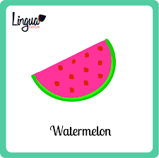 Sandia Watermelon Frutas En Ingles Fruits In English Lingua Institute Watermelon Sandia Fruit