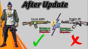 I wanna fire weapon skin but ı didnt play beta or alpha because ı didnt have a good pc. Dragon Ak Vs Carrot An94 Full Comparison In Hindi Best Ar Gun In Free Fire By Death Raider Gaming Youtube