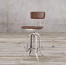 The company that designed them was originally a bicycle company that jumped to making furniture as cars began to take over. Vintage Toledo Leather Bar Chair Bar Chairs Comfy Leather Chair Leather Bar