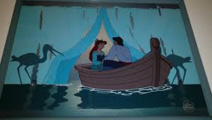Ariel And Eric Kiss The Girl The Little Mermaid Production Cel Cover is vg, would be nm in original shrink wrap, but it has some moisture storage wear condition: ariel and eric kiss the girl the little mermaid original feature production cel
