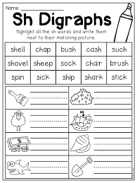 Digraph Worksheet Packet Ch Sh Th Wh Ph Phonics Worksheets Digraphs Worksheets Phonics