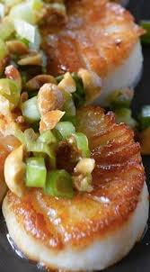 Vietnamese Style Scallops W Peanuts Green Onions Food Asian Scallop Recipe Recipes