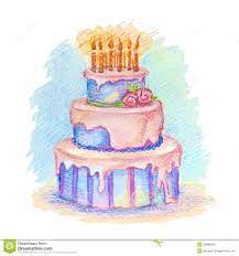 Download 280 birthday cake drawing free vectors. Drawn Birthday Cakes