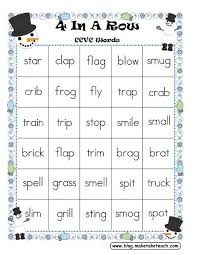 © © all rights reserved. Four In A Row Winter Themed Freebie Make Take Teach Ccvc Words Cvcc Words Phonics