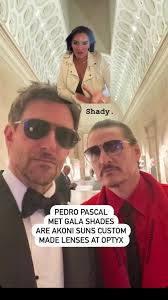 #pedropascal & #bradleycooper crushing the red carpet at this years  #MetGala2023 Sunglasses from #Akoni custom lenses made at #optyxnewyork . .  #sunglasess #sunglasstrends2023 #metgala ...