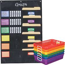 Grouping Pocket Chart And Paper Baskets Pack Classroom