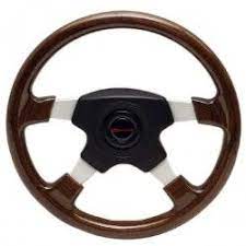 Dino 14 3 4 Inch Cherry Woodgrain Aluminum Boat Steering Wheel W Hub Boat Steering Wheels Steering Wheel Aluminum Boat