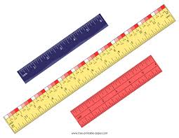 inch ruler templates free printable paper