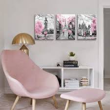 For instance, the aesthetic paris curtains or the black and white curtains, if perfectly used, will give a complete new makeover to the place. Buy Black And White Canvas Wall Art For Living Room Bedroom Bathroom Girls Pink Paris Theme Room Decor Oil Painting Print London Big Ben Tower Eiffel Painting For Wall Decor Pink Online