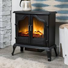 These are then dropped into a heating element that starts a fire. Eco Friendly Electric Fireplace Unit With Classic Antique Design In Love Franklin Homes Wood Stove Electric Stove