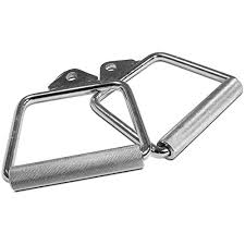 Titan Pair Of 6 12 D Handle Cable Attachments Chrome Bar Pull Machine Strength Check Out This Great Product Note Amazon Af Workout Bags Chrome At Home Gym