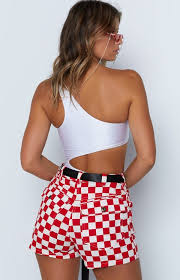 Black And White Checkered Shorts Outfit Stefani Shorts Red Checkerboard Beginning Boutique Festival Outfits Summer Festival Outfit Festival Outfits Women