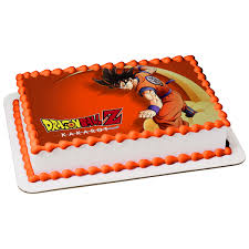 Dragon ball z cake design. Dragon Ball Z Kakarot Edible Cake Topper Image Abpid51788 A Birthday Place