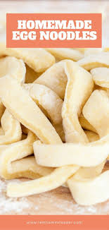 Homemade Egg Noodles Recipe Homemade Egg Noodles Noodle Recipes Homemade Easy Homemade Noodles