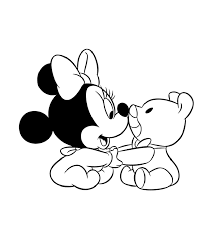 Finally, this last coloring page is sure to get your kid excited about coloring activity. Baby Mini Mouse Coloring Pages Coloring Home