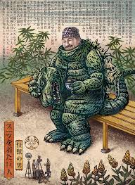 The Kaiju Man By Chet Phillips Hero Complex Gallery Kaiju Matchbox Art Godzilla