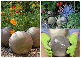Bricolage Apprenez A Fabriquer Des Boules De Jardin En Beton Video Garden Balls Concrete Garden Garden Art Diy