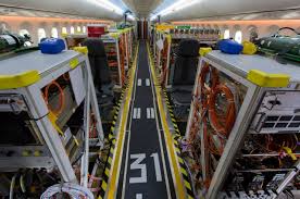 Depending on how the flight attendants have the aircraft configured, you may board the dreamliner to a rainbow of led lights, alternating colors throughout the cabin. Photos Inside Boeing S 787 9 Dreamliner Test Aircraft Airlinereporter Airlinereporter