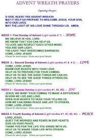 Wreath Prayers Advent Wreath Prayers Advent Prayers Advent Wreath